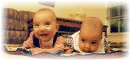 Zachary & Hannah in the living room