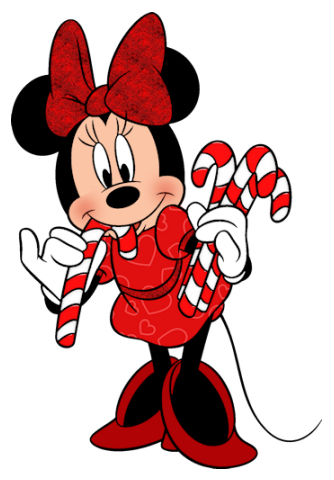 Christmas Minnie Mouse Candy Canes