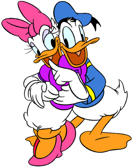 Donald Daisy Duck Hug 1